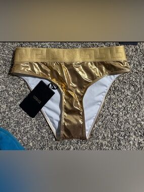 Versace Gold Laminated Bikini Bottoms (SOLD OUT)